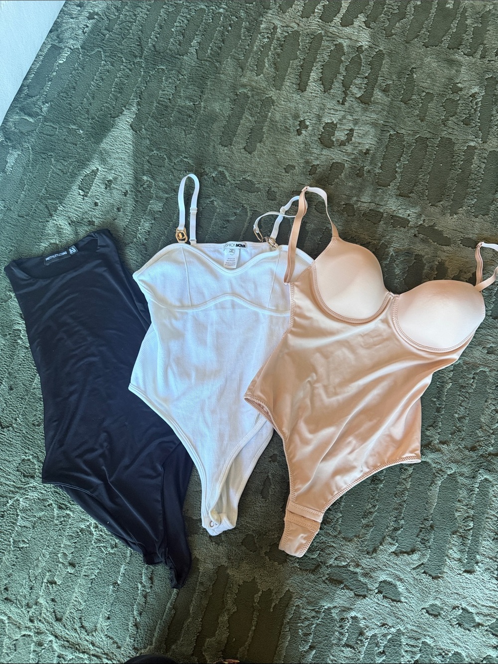 Open to offers Zara 3-Pack Bodysuit Set in Black, White & Nude